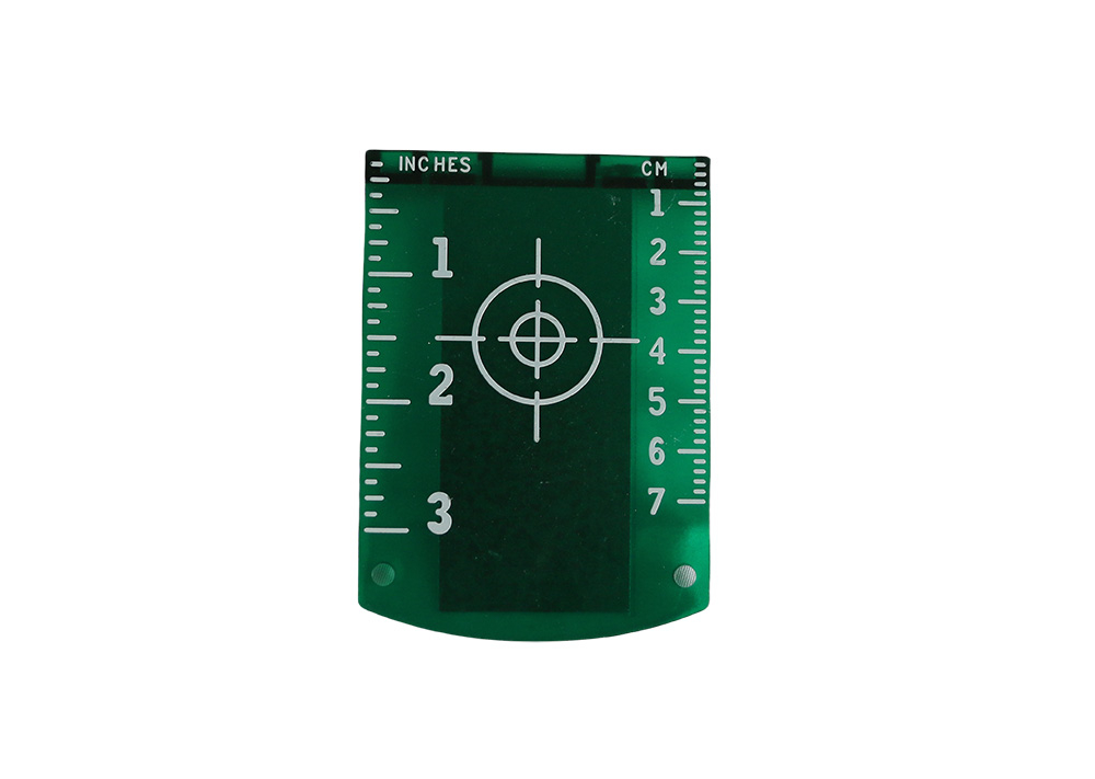 Ink line meter laser target (projection line meter laser target)